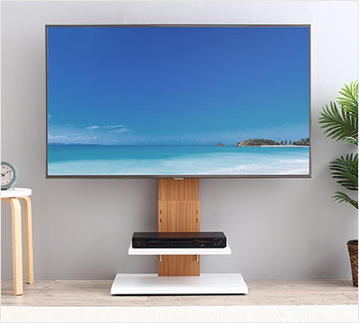 シンプル&スマート!テレビスタンド【TSL】ロータイプ